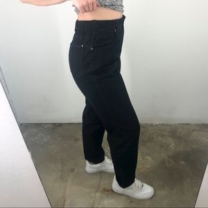 Vintage GLITTER Mom Jeans Gold Black Size 6